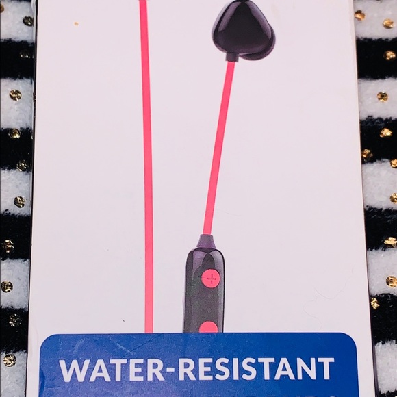 NWT Bluetooth Wireless, Earbuds in Red/Black - Picture 2 of 13